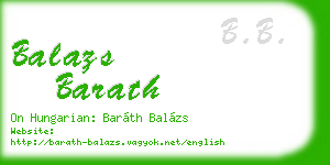 balazs barath business card